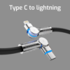 Type C to Lightning - Premium Rotational Black - Image 2